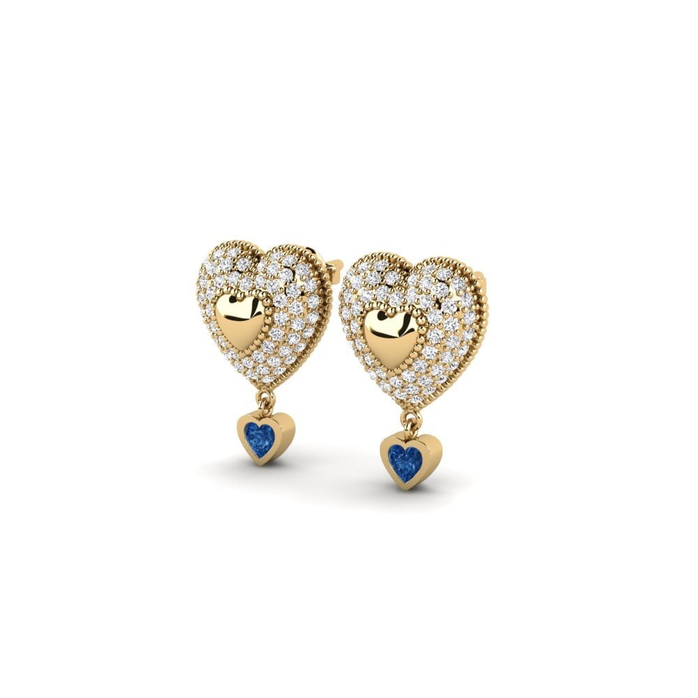sapphire-zirconia Women's ต่างหู Mansa