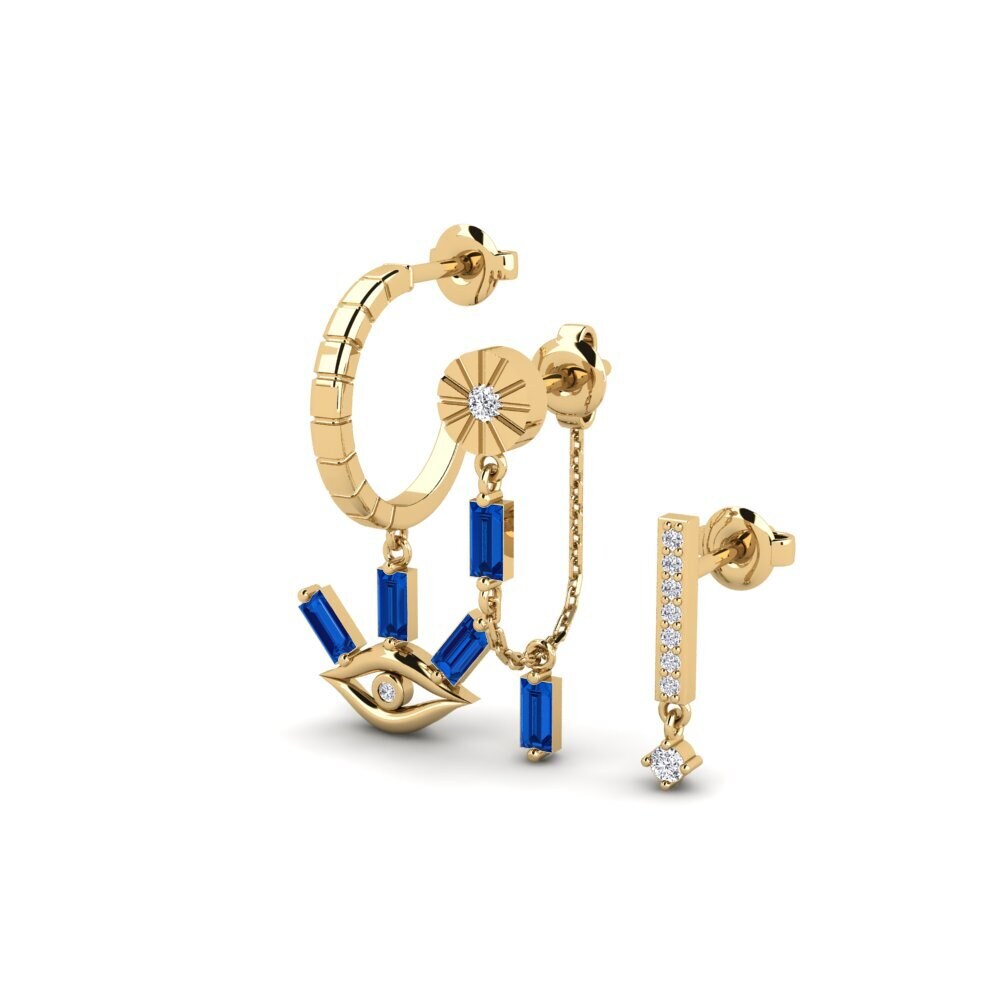 sapphire-zirconia Women's ต่างหู Merto - SET