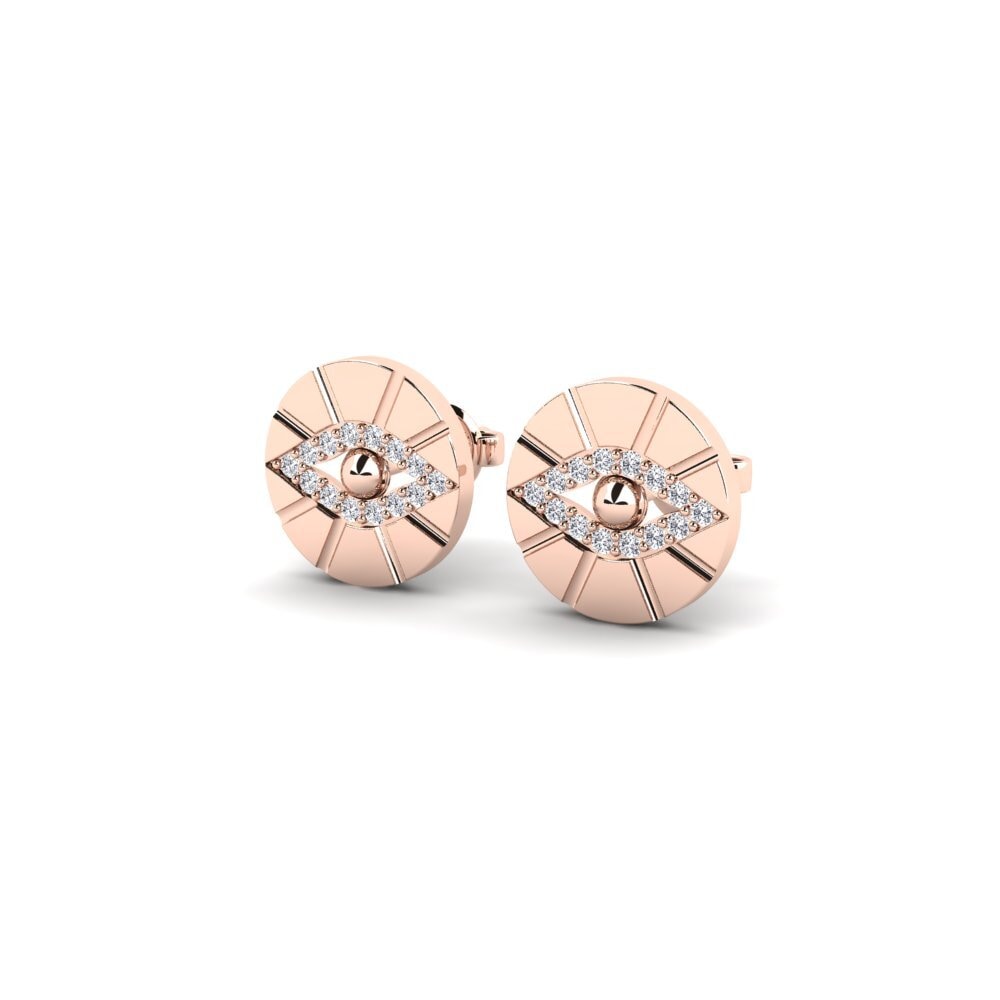 9ct Rose Gold Women's Earring Miriki
