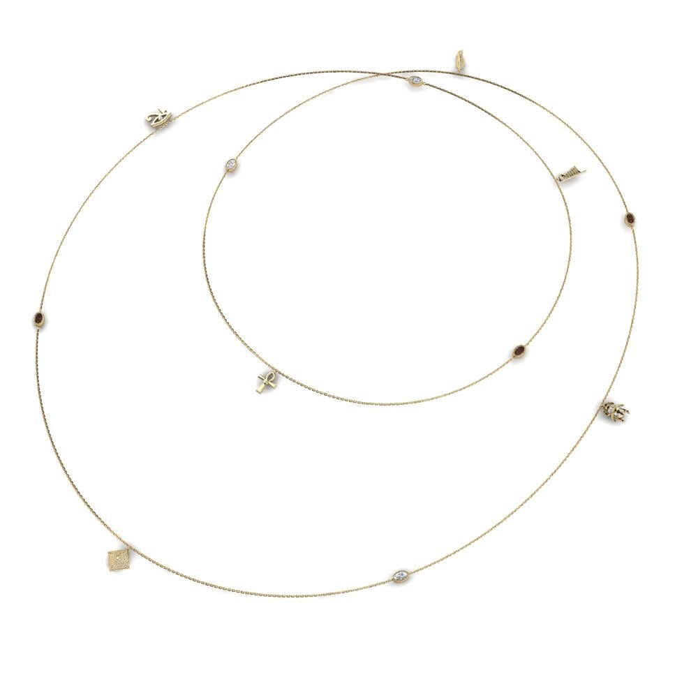 Smoky Quartz Women's Necklace Mohawk