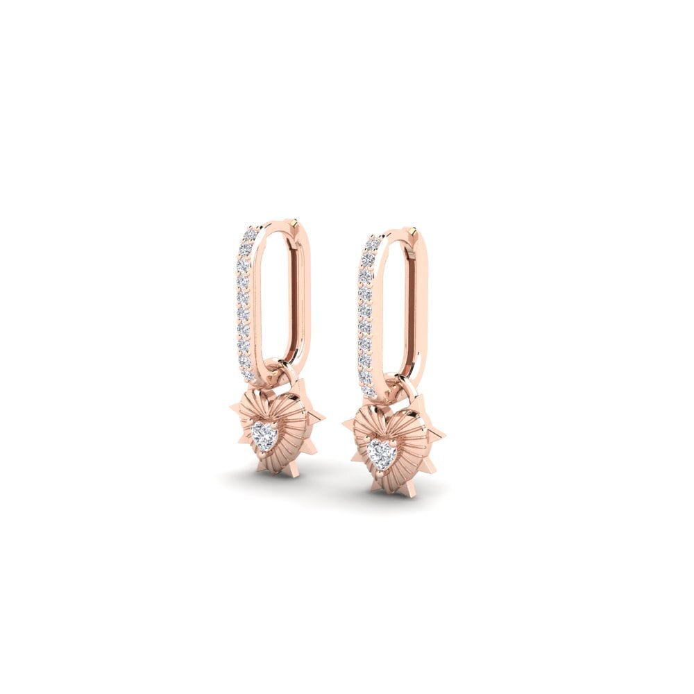 9ct Rose Gold Women's Earring Most