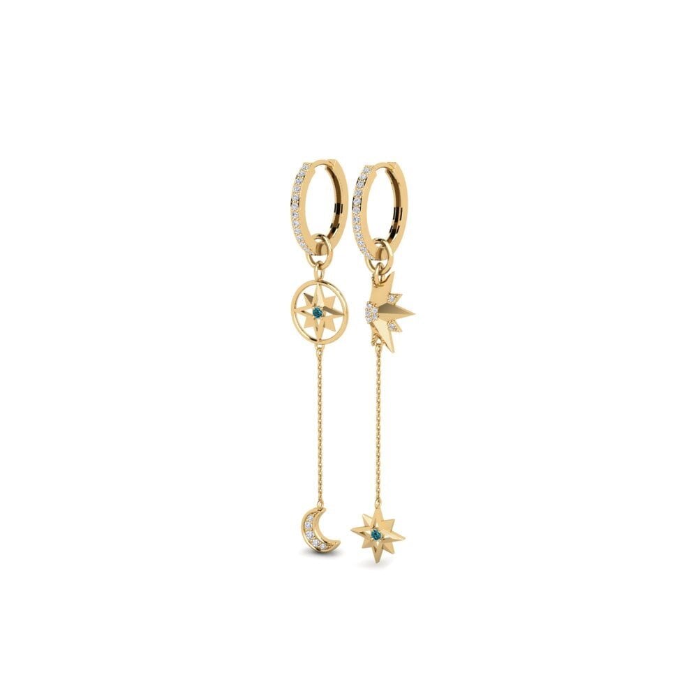 Blue Diamond Women's Earring Nekheb
