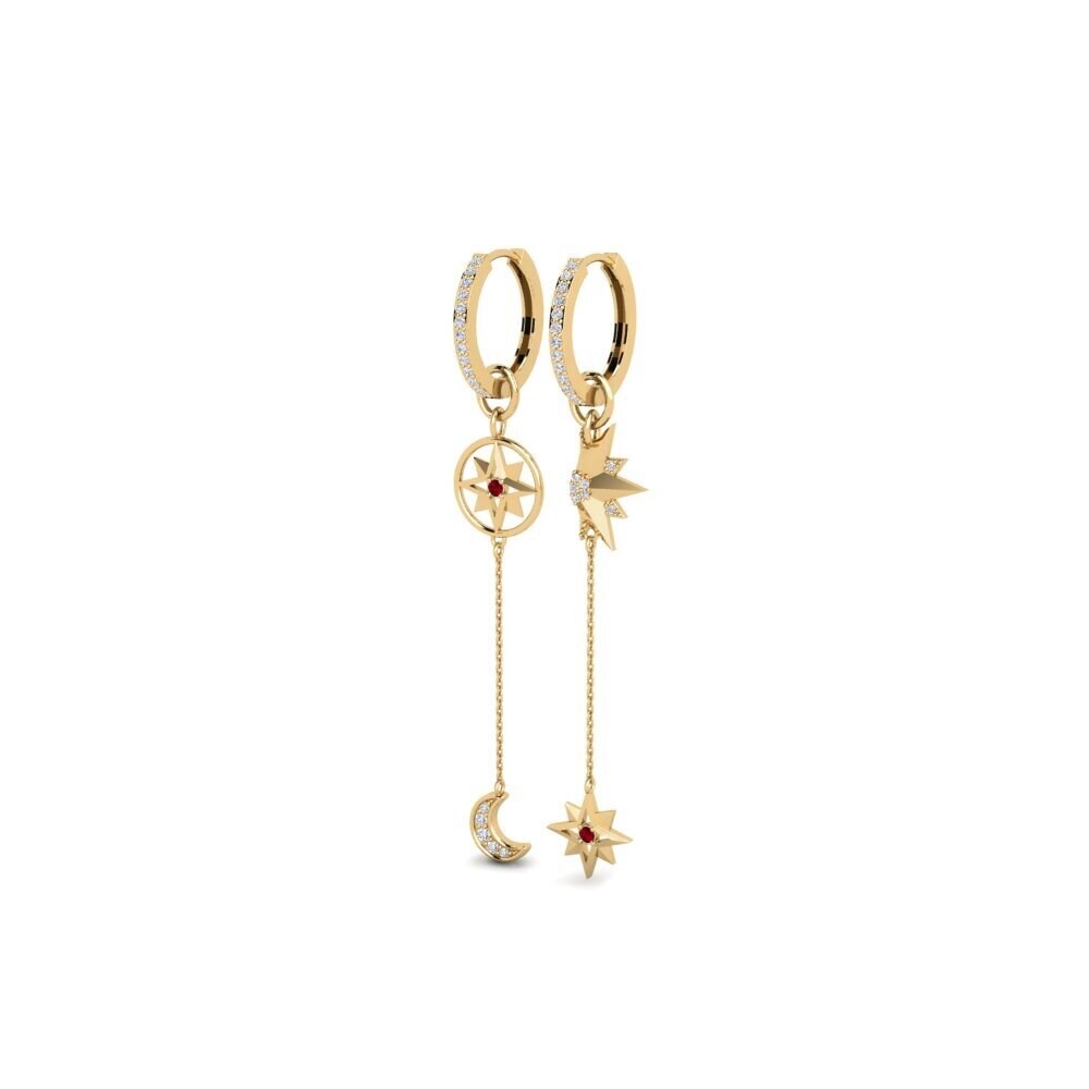 ruby-zirconia Women's ต่างหู Nekheb