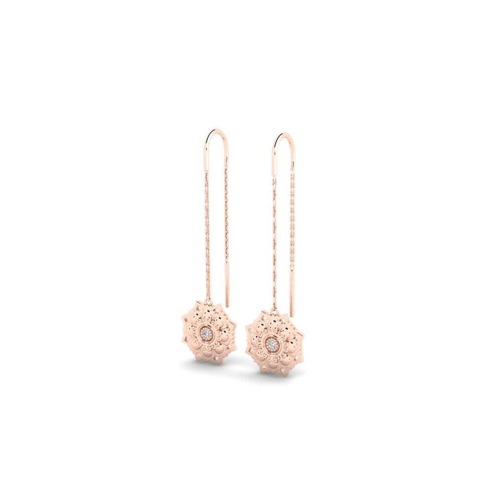 9ct Rose Gold Women's Earring Norton - B