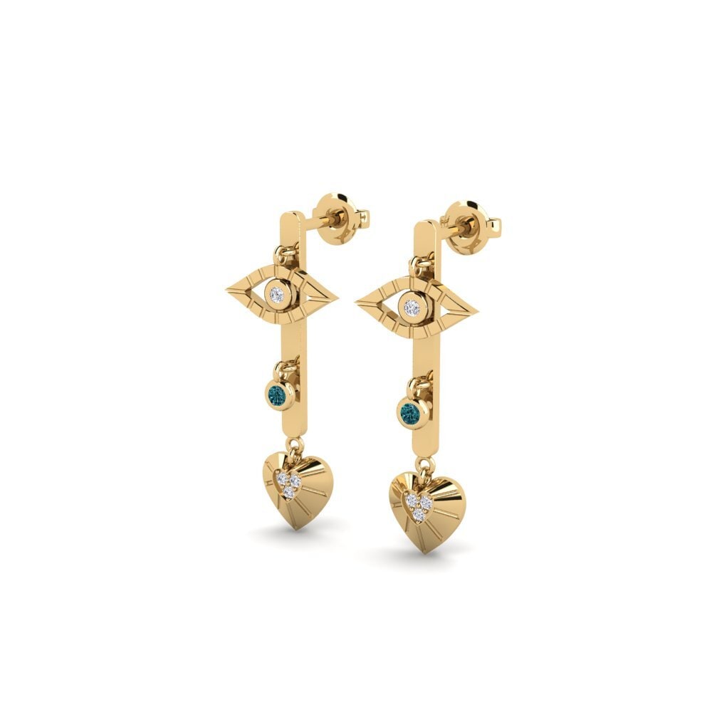 Blue Diamond Women's Earring Opava