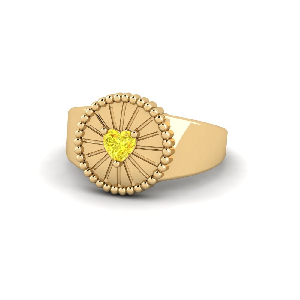 Zafiro amarillo Anillo meñique Putaendo