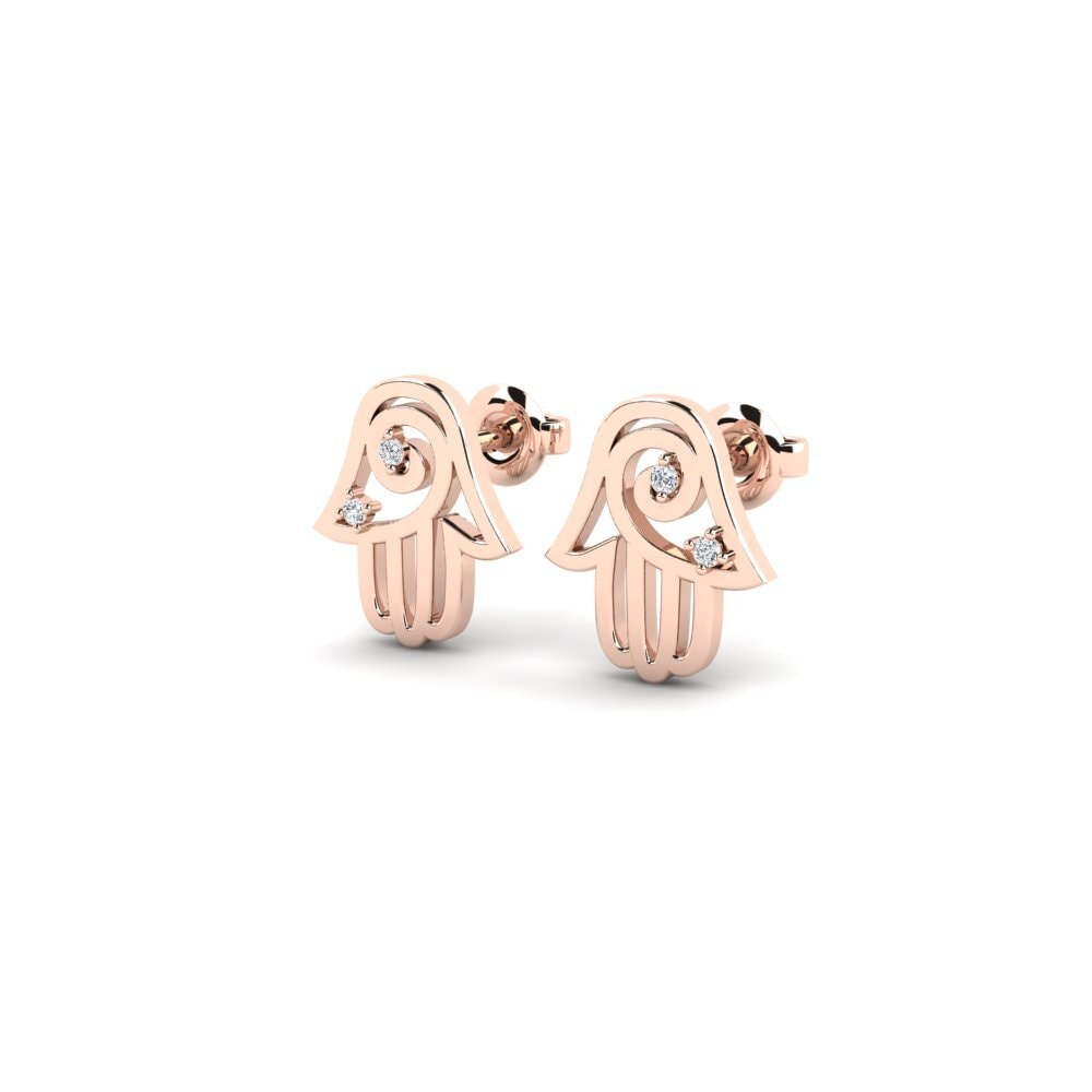 9ct Rose Gold Women's Earring Sindra