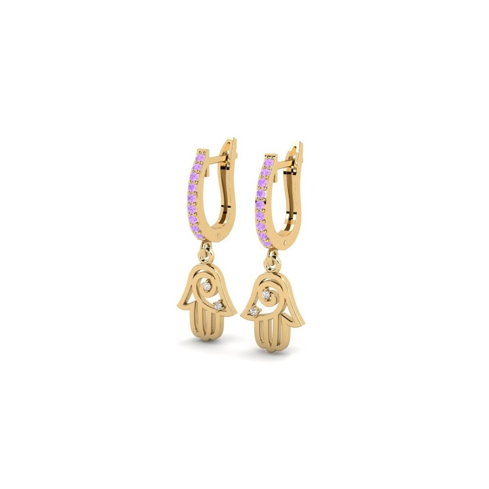 อเมทิสต์ Women's ต่างหู Stokkseyri