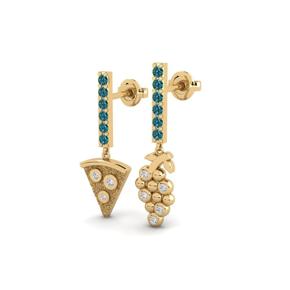 Blue Diamond Women's Earring Tekoayhu
