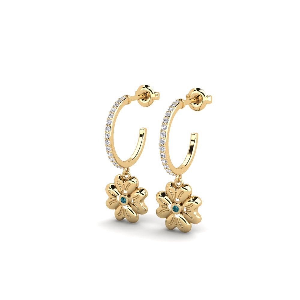 Blue Diamond Women's Earring Teplice - A