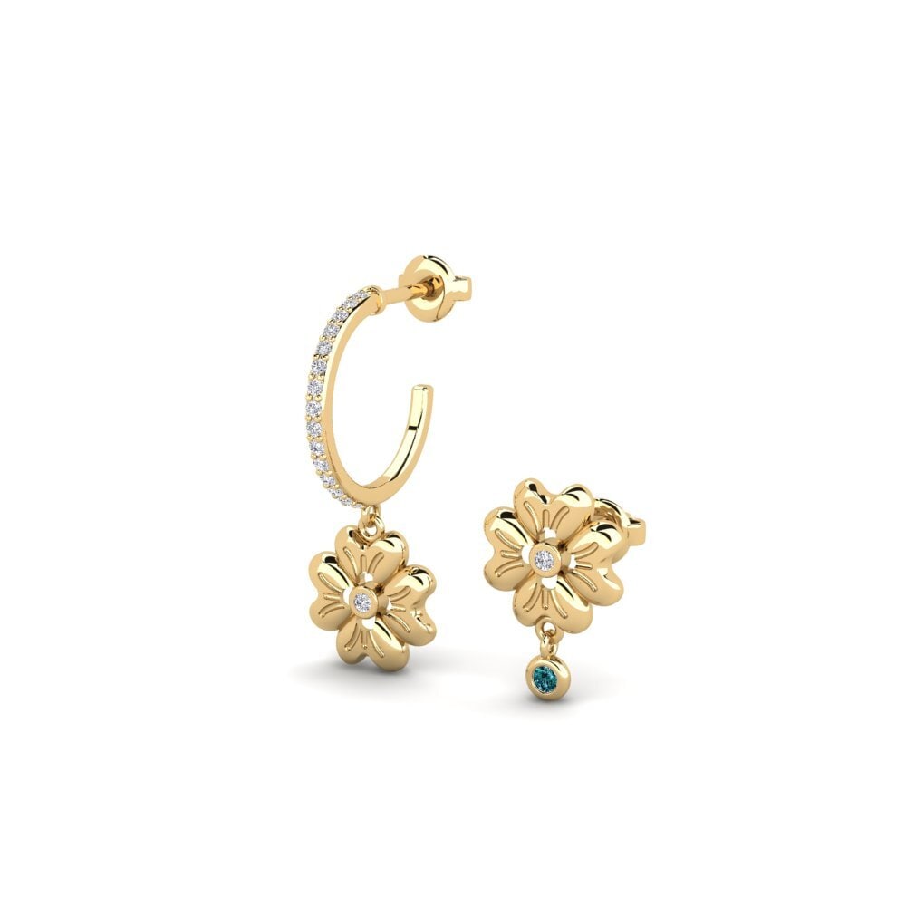 Blue Diamond Women's Earring Teplice - SET