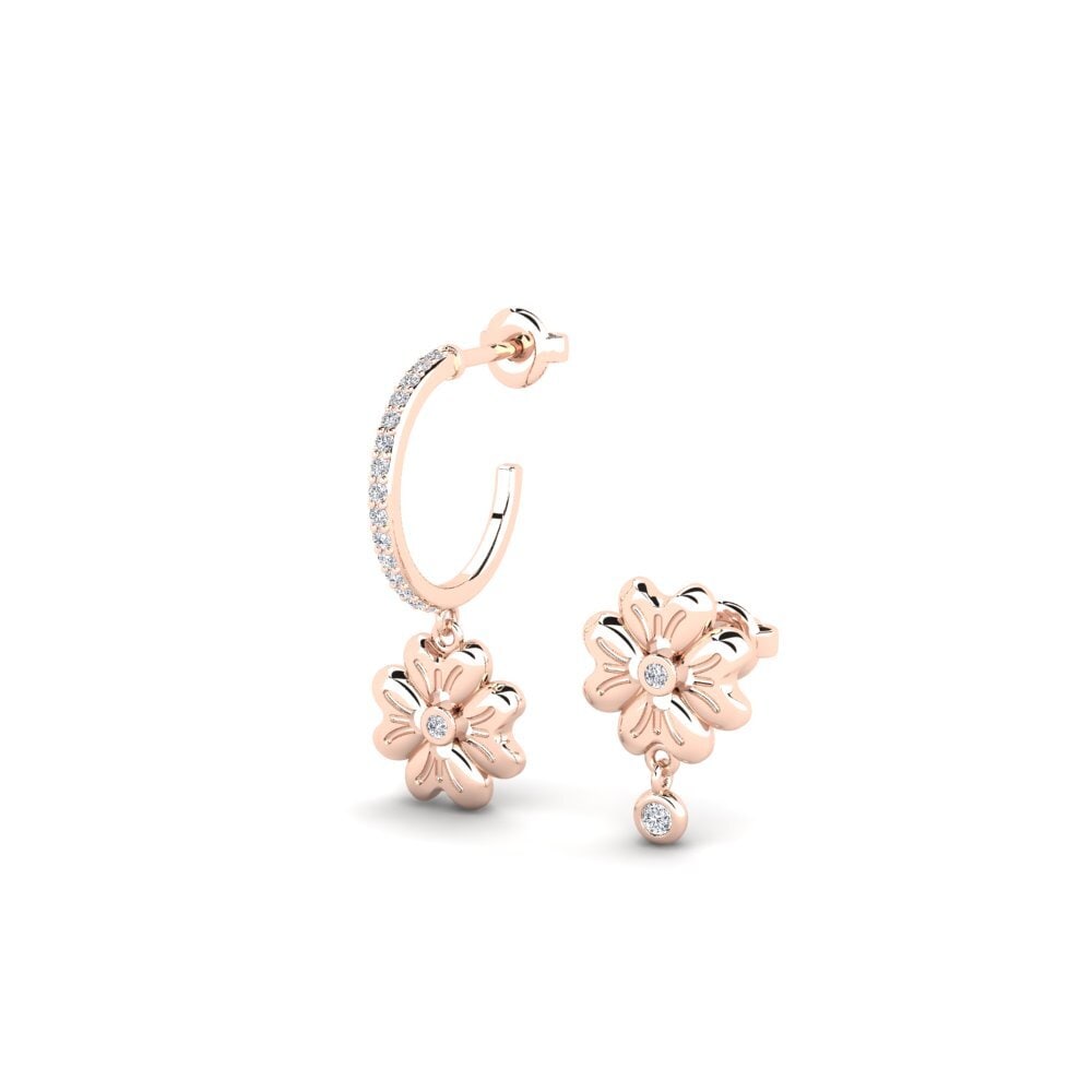 9ct Rose Gold Women's Earring Teplice - SET