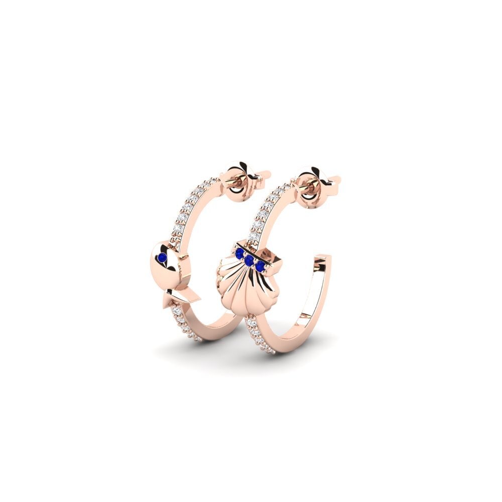 9ct Rose Gold Women's Earring Triunfo