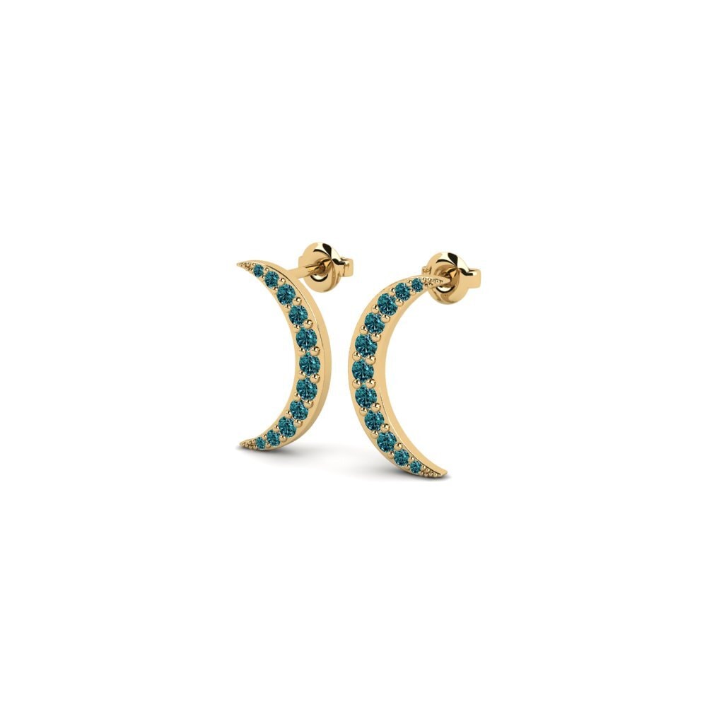 Blue Diamond Women's Earring Tulosy - A