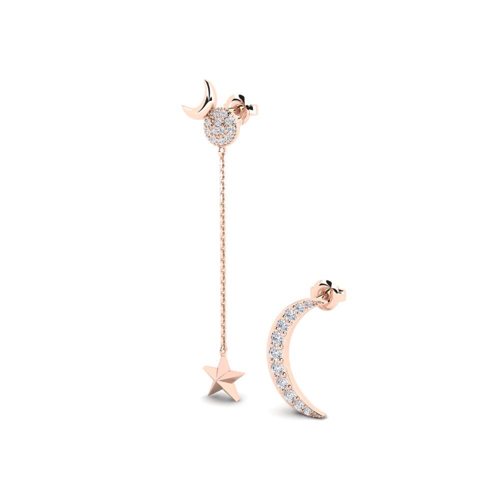 9ct Rose Gold Women's Earring Tulosy - SET