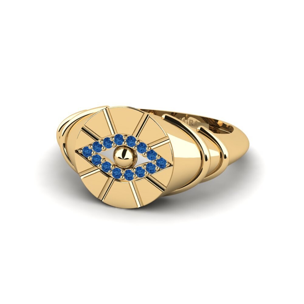 Circonita Azul Oscuro Anillo Vallenar