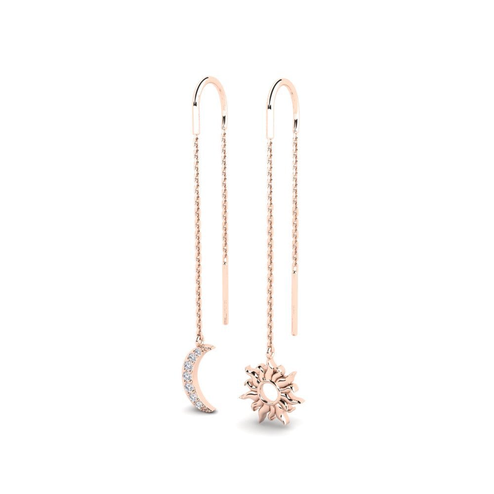 9ct Rose Gold Women's Earring Vellykket