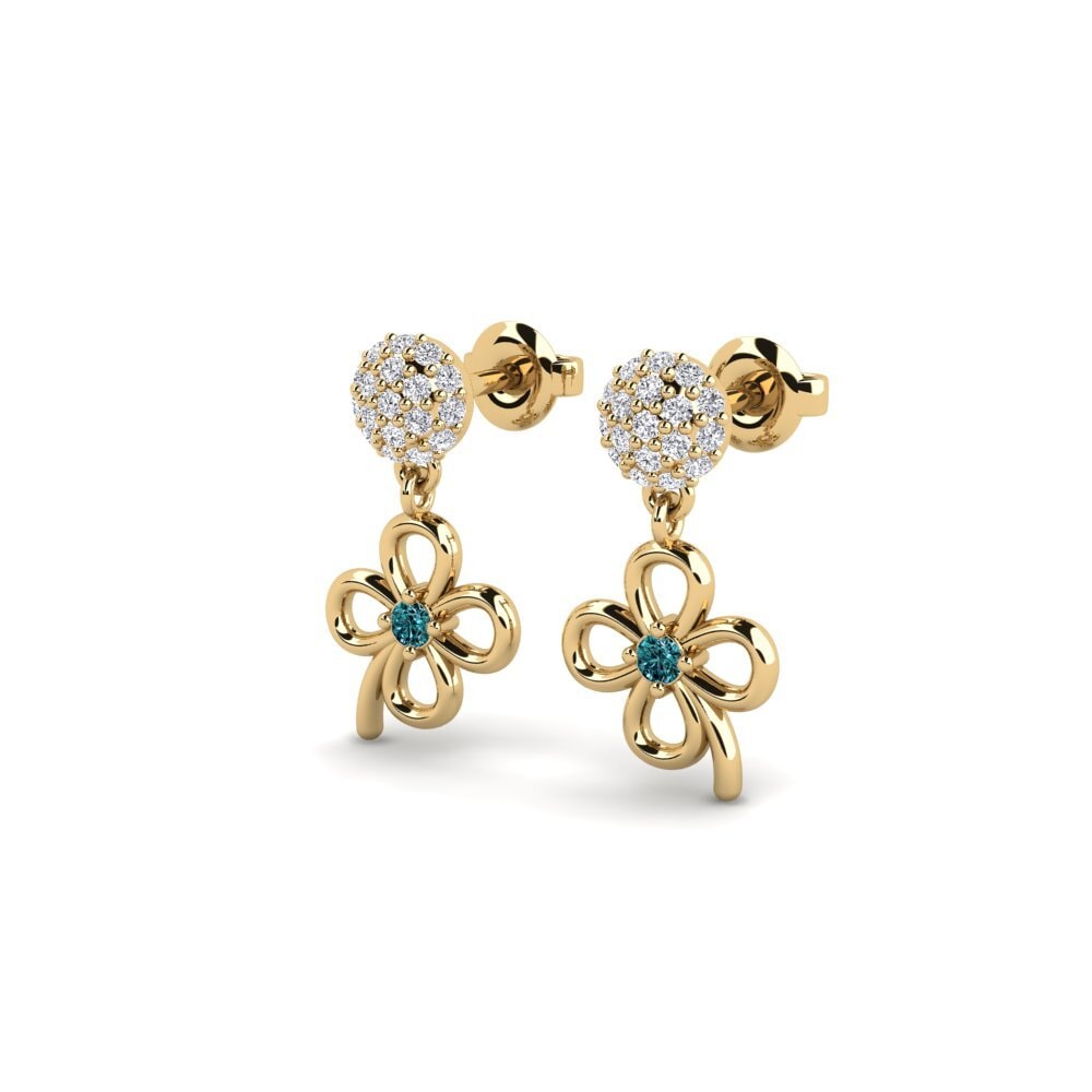 Blue Diamond Women's Earring Vidisha - A