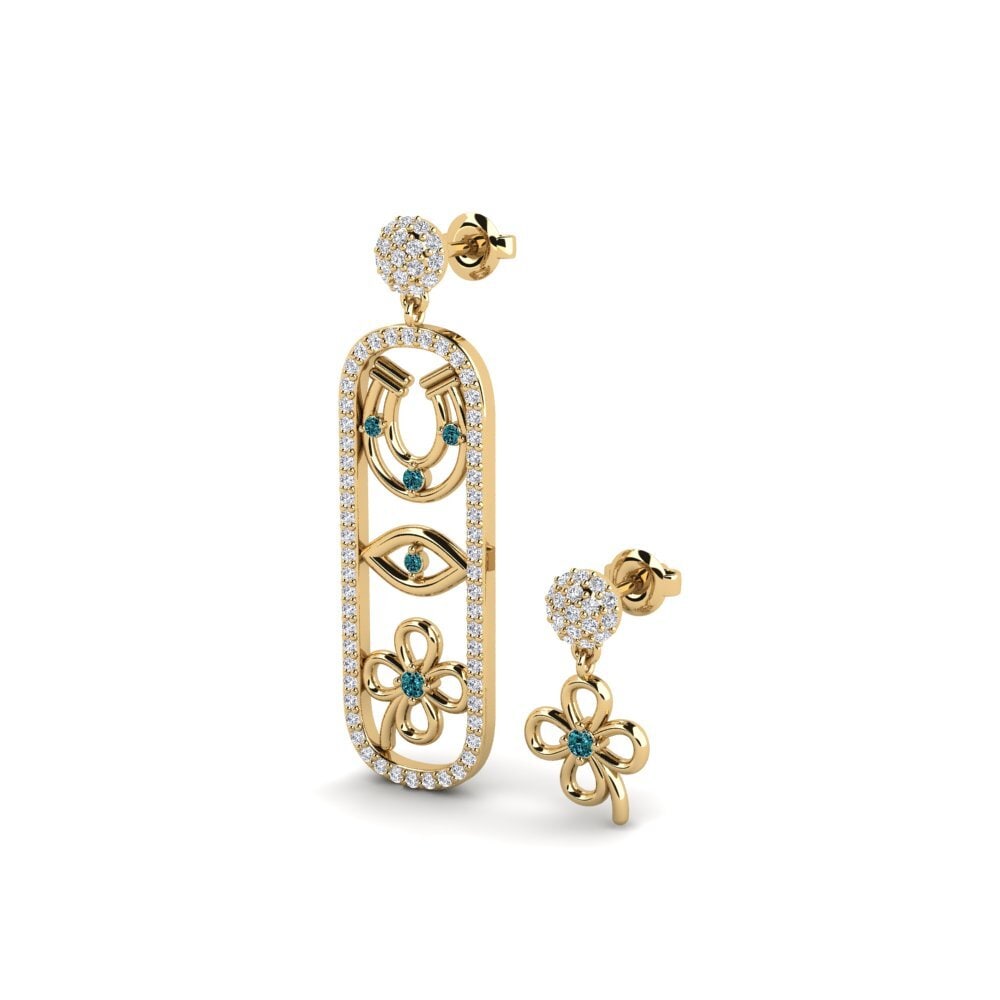 Blue Diamond Women's Earring Vidisha - SET