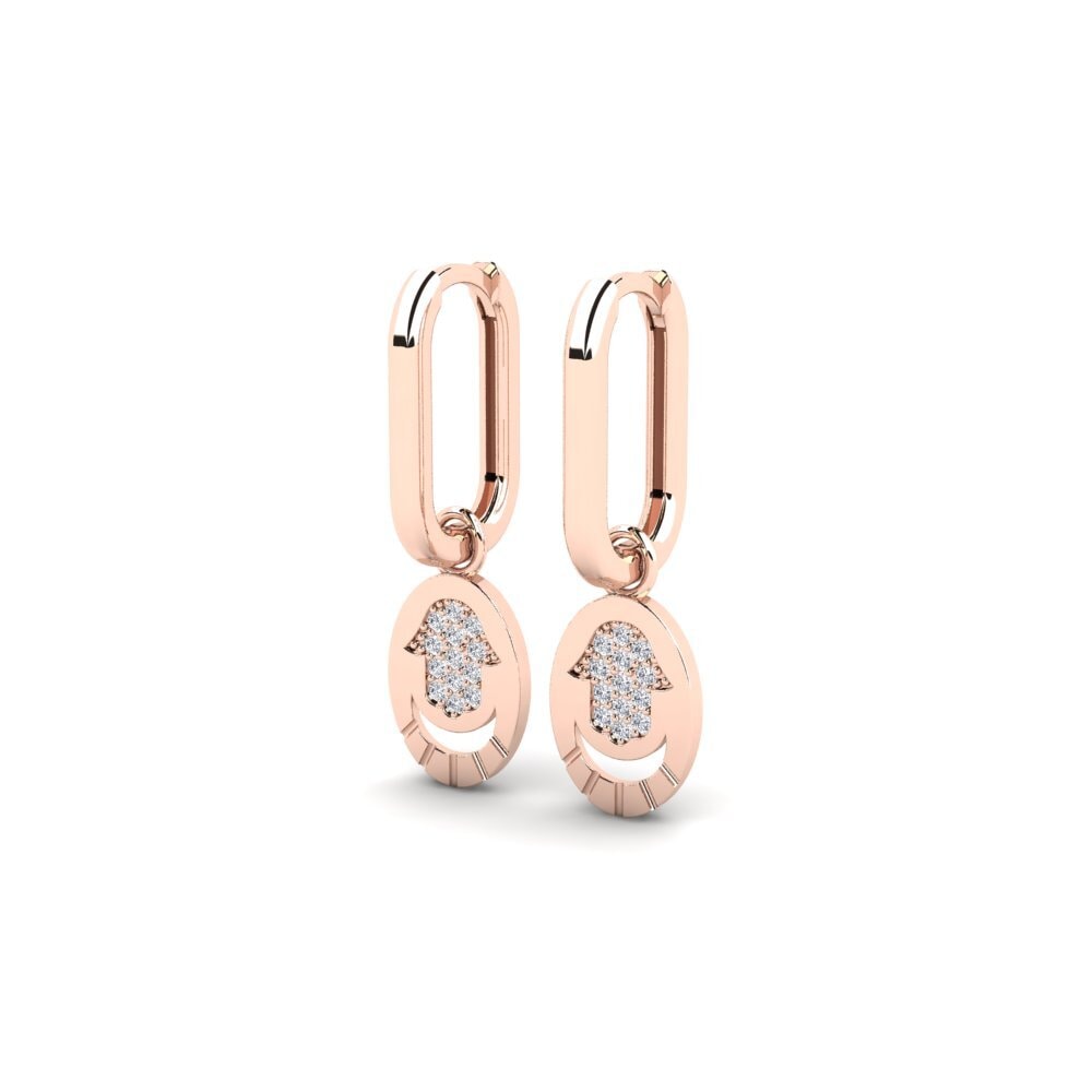 9ct Rose Gold Women's Earring Villarica