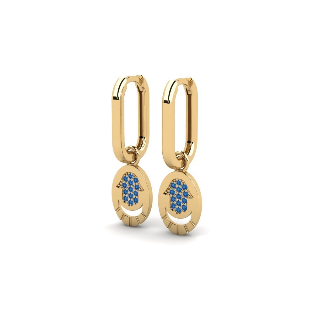sapphire-zirconia Women's ต่างหู Villarica