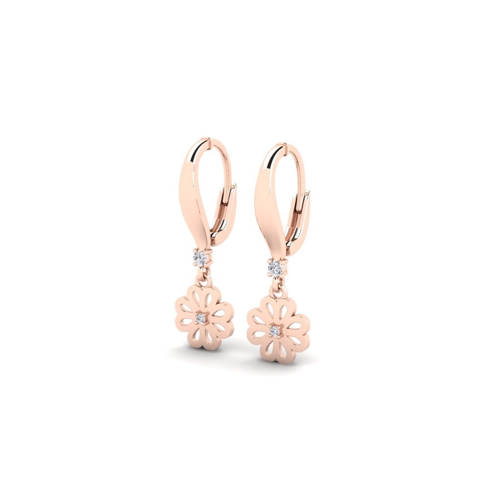9ct Rose Gold Women's Earring Virrat
