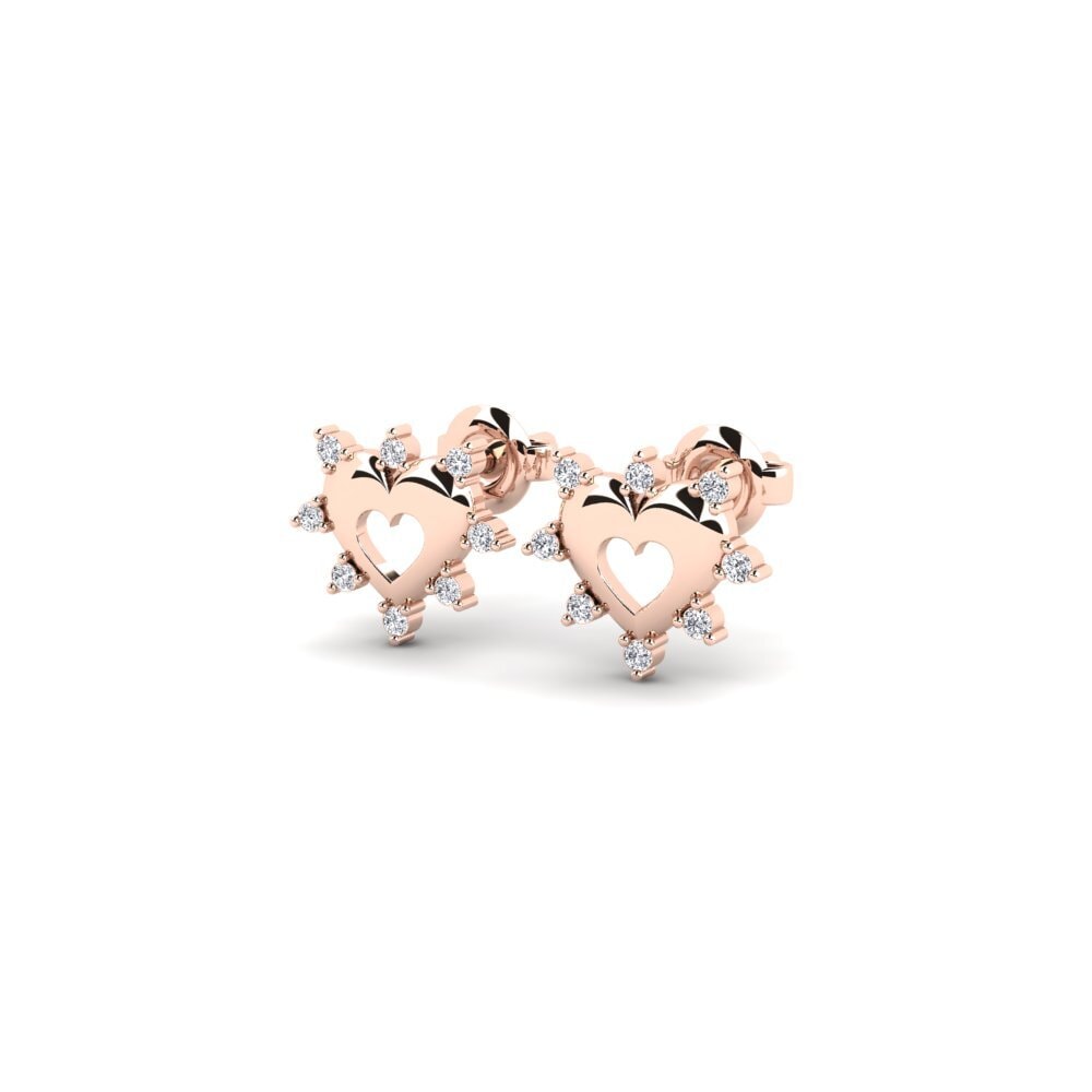 9ct Rose Gold Women's Earring Werts