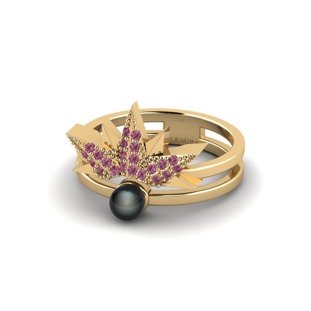 Granate Rhodolite Anillo Zawty