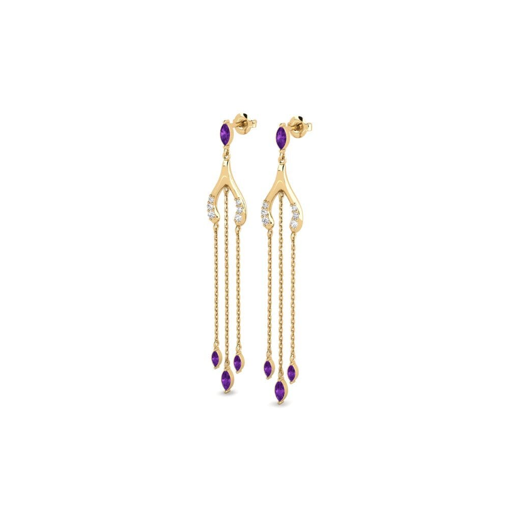 อเมทิสต์ Women's ต่างหู Akaris