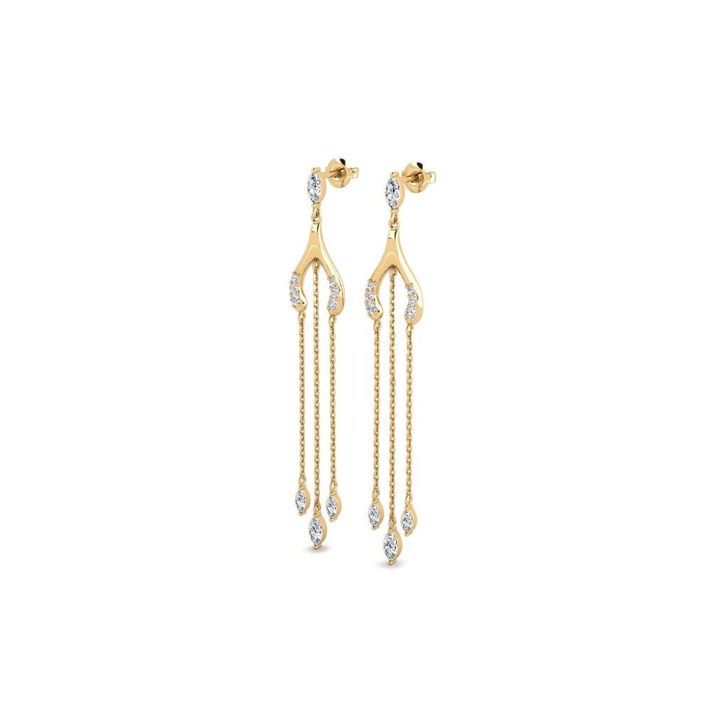 diamond-zirconia Women's ต่างหู Akaris