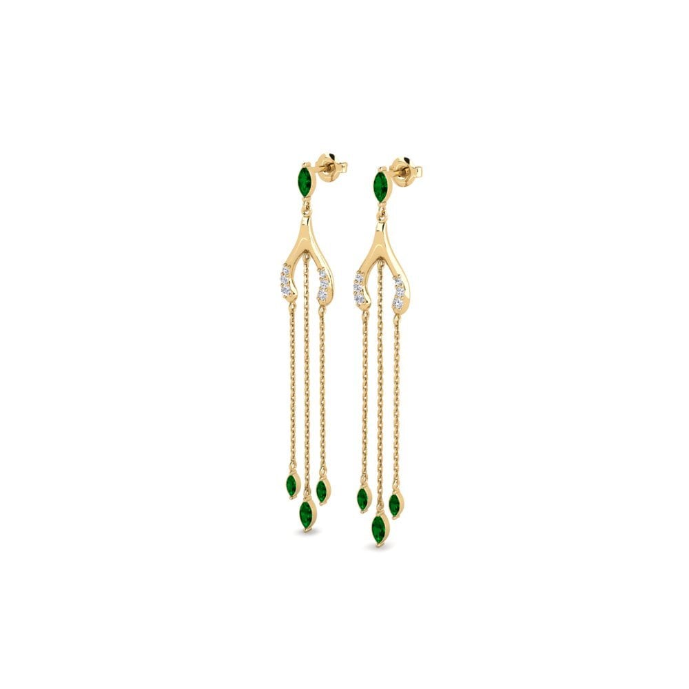 emerald-zirconia Women's ต่างหู Akaris