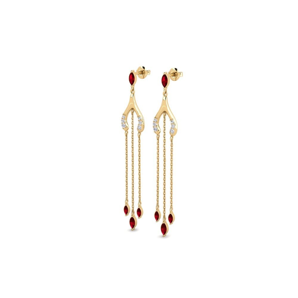 ruby-zirconia Women's ต่างหู Akaris