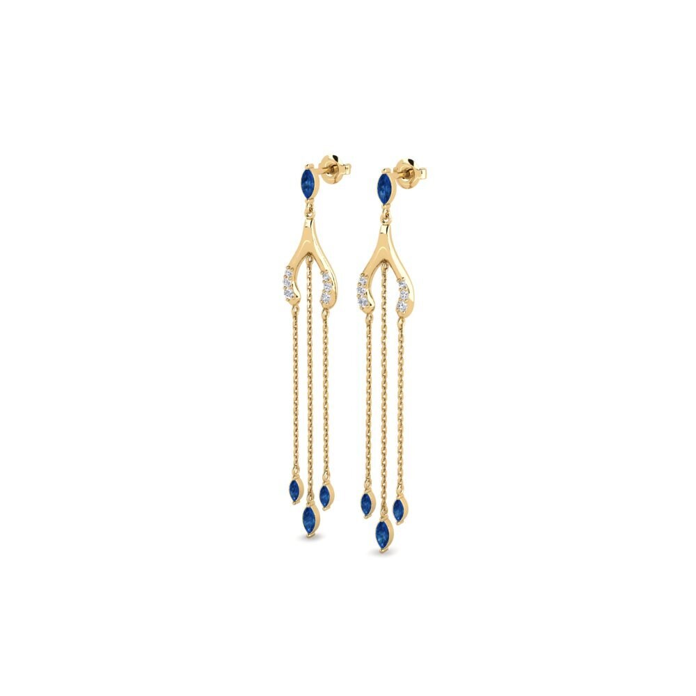 sapphire-zirconia Women's ต่างหู Akaris