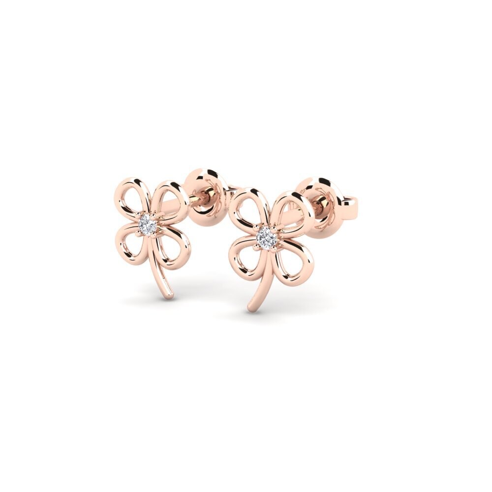 9ct Rose Gold Women's Earring Bleone