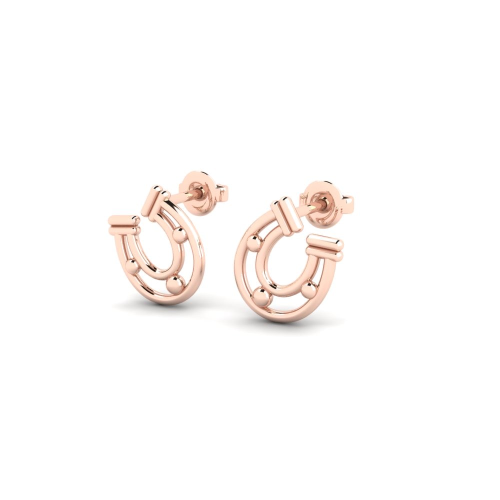 9ct Rose Gold Earring Bourbre