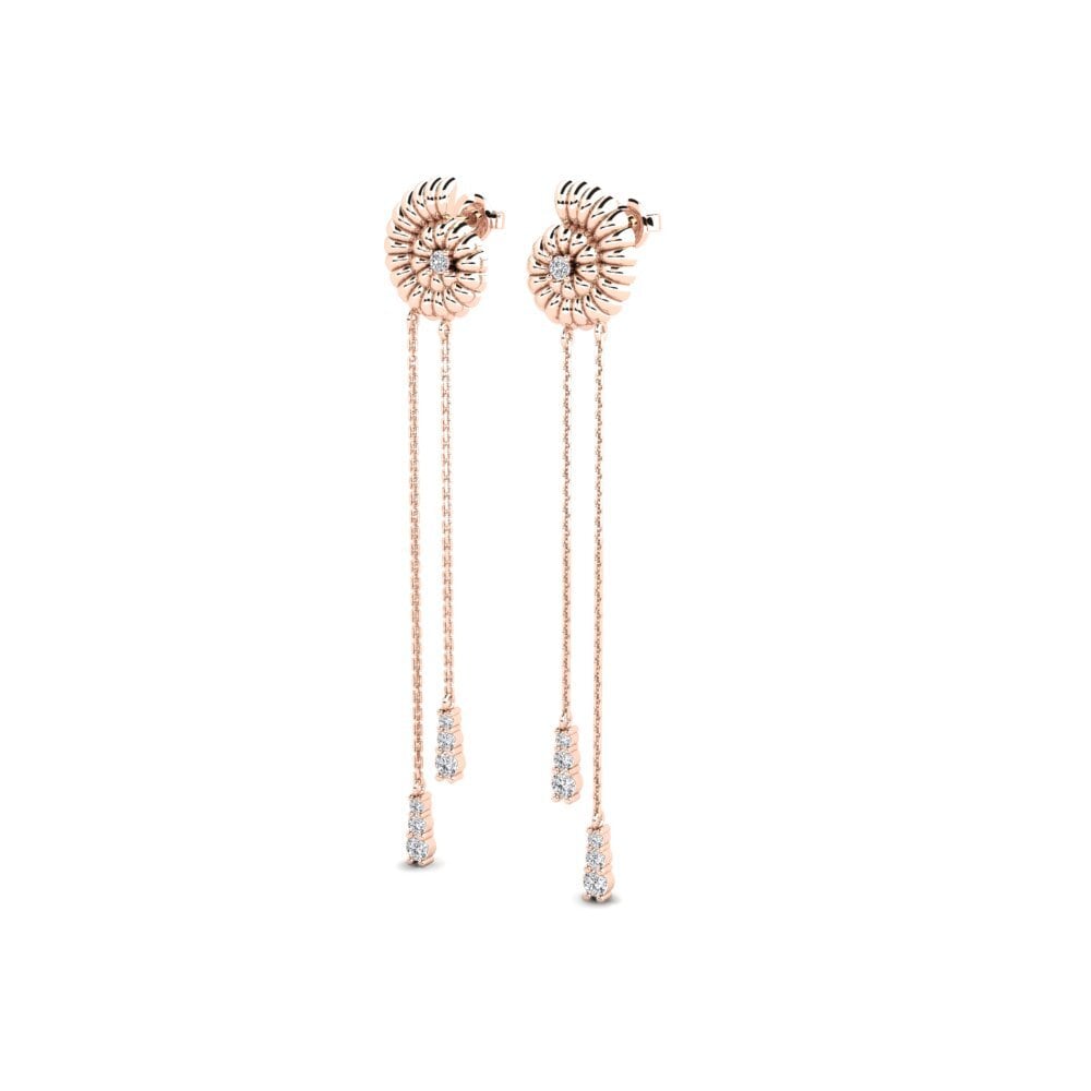 9ct Rose Gold Women's Earring Herwer