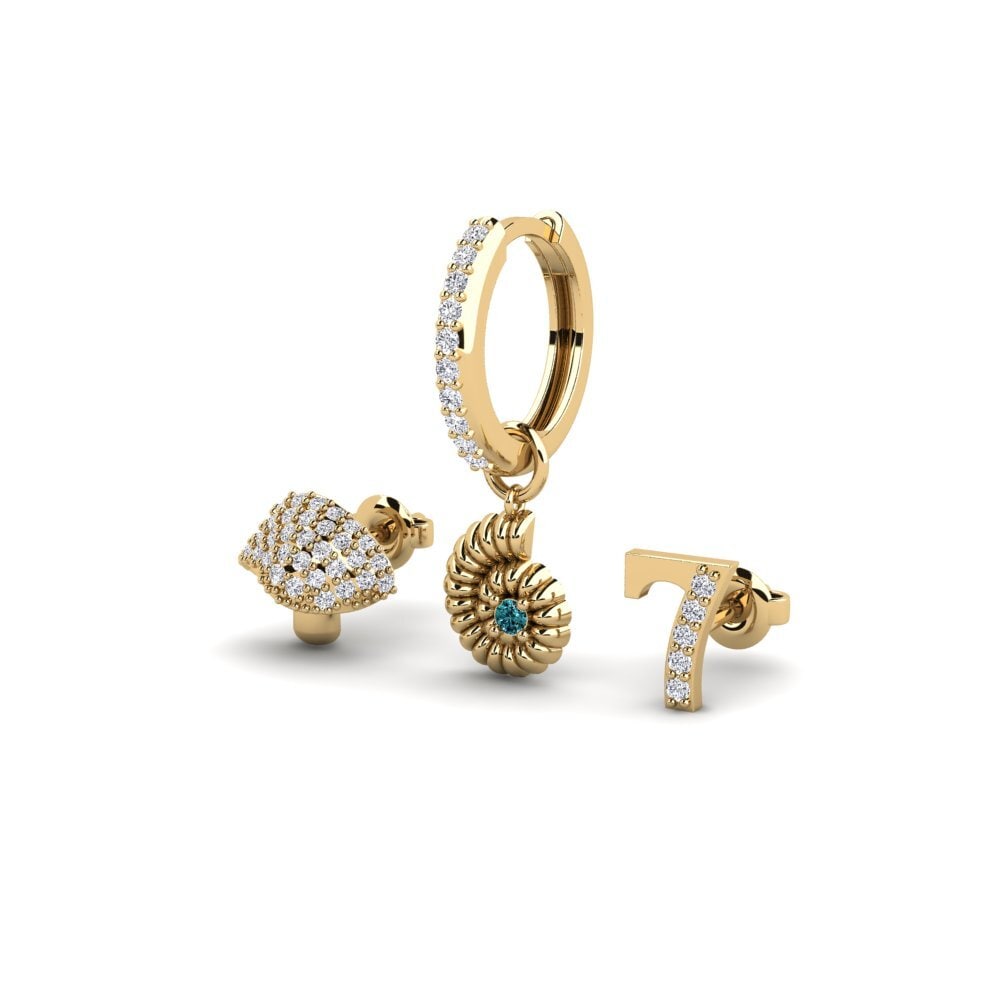 Blue Diamond Women's Earring Lagash - SET