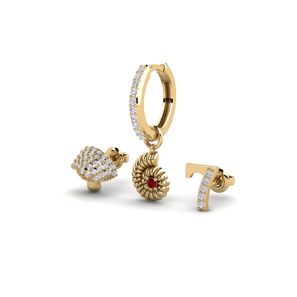 ruby-zirconia Women's ต่างหู Lagash - SET