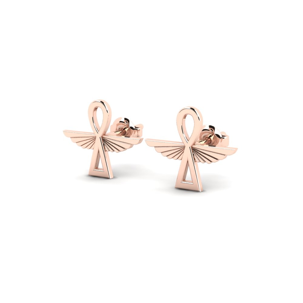 9ct Rose Gold Earring Marischal
