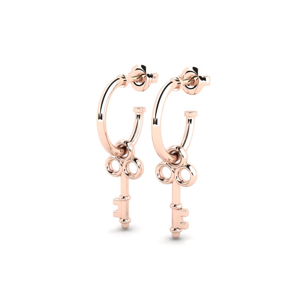 9ct Rose Gold Earring Medamud