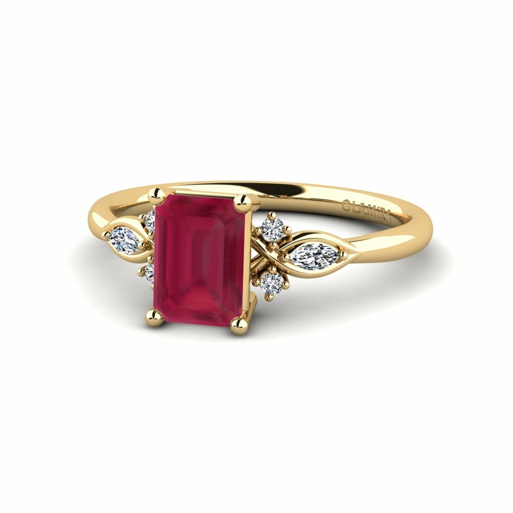 Ruby Engagement Ring Gisu - Emerald
