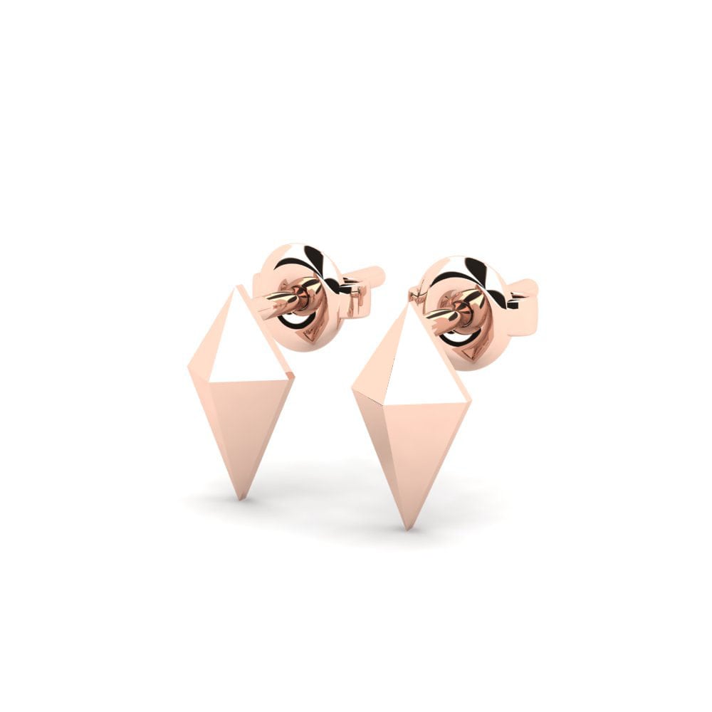 14k Oro Rosa Pendiente Gomati