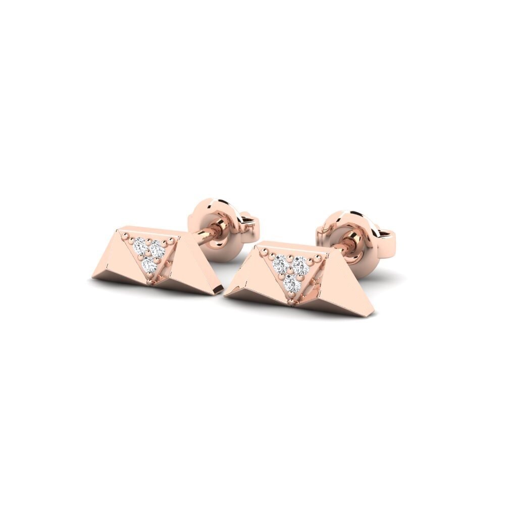 14k Oro Rosa Pendiente de mujer Hounslow