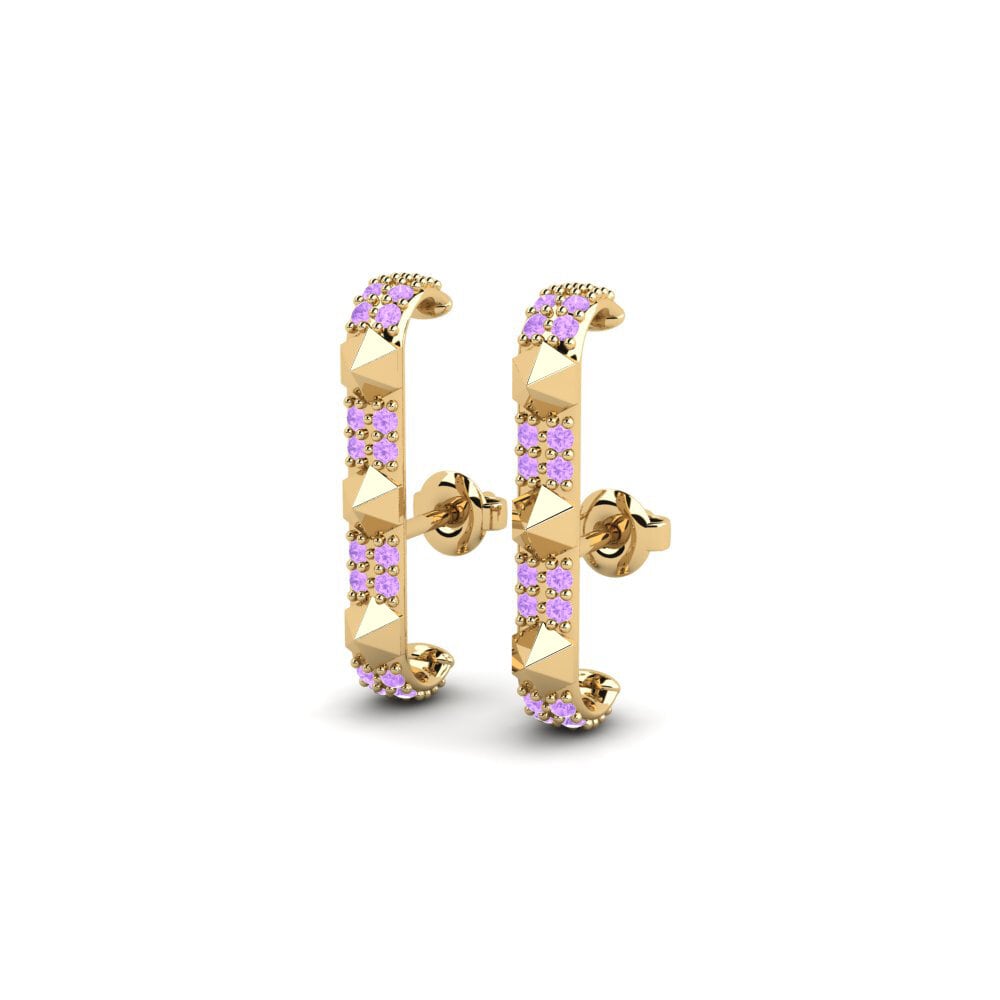 Amethyst Women's Earring Kehandiran