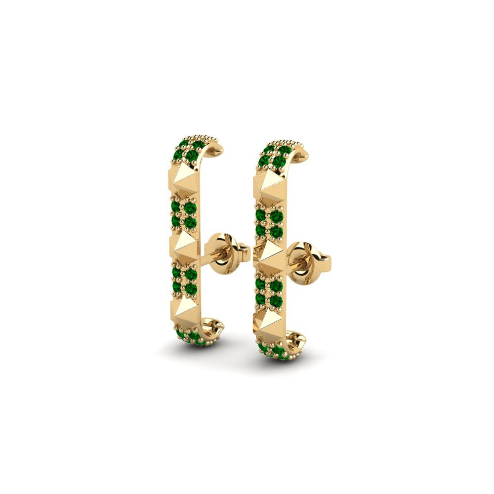 Green Zirconia Women's Earring Kehandiran