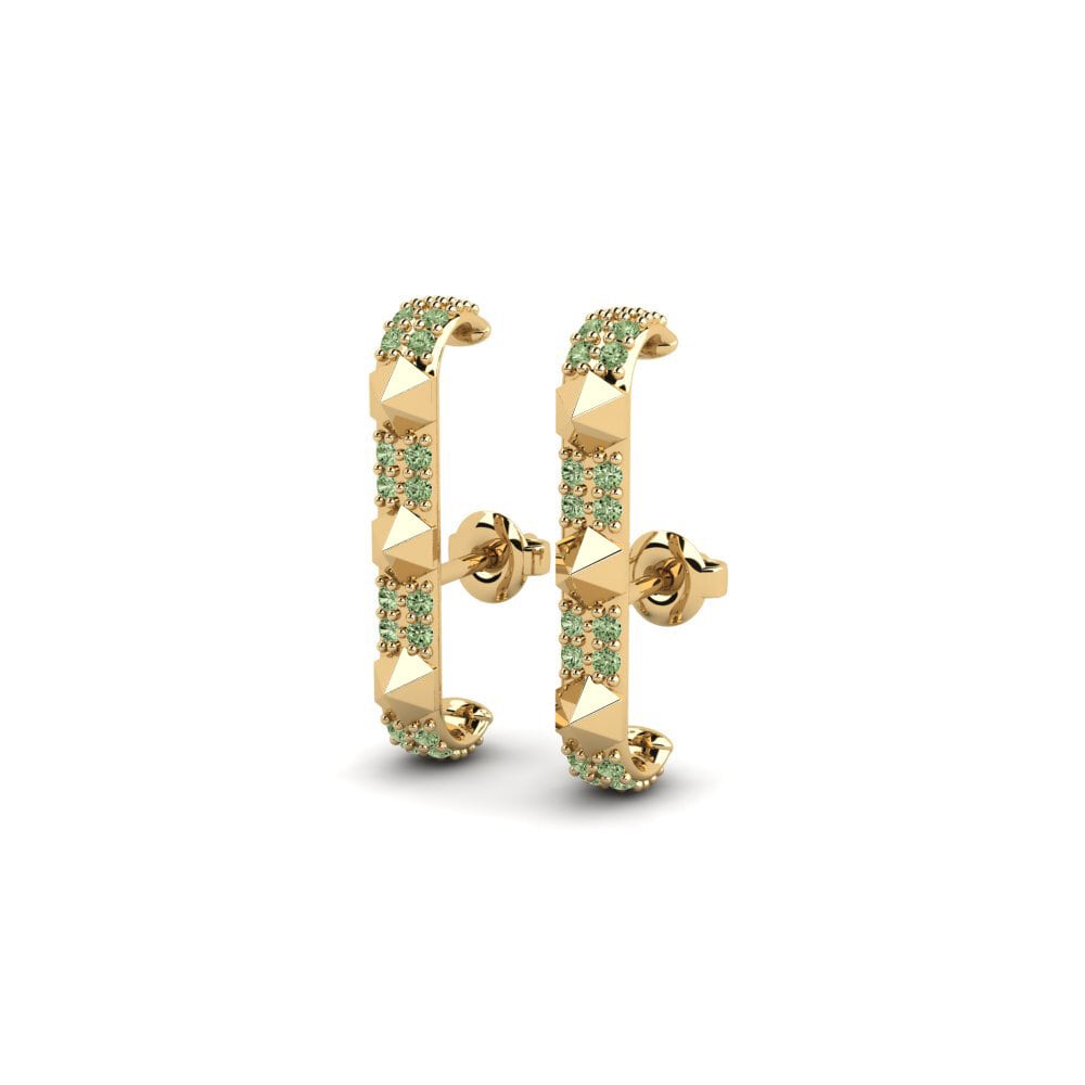Grüner Diamant Damen ohrring Kehandiran