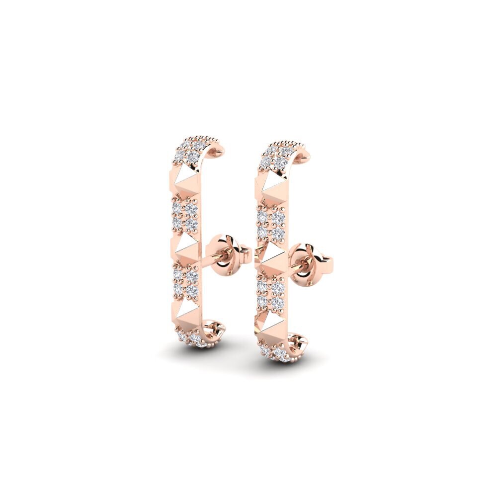 14k Rose Gold Women's Earring Kehandiran