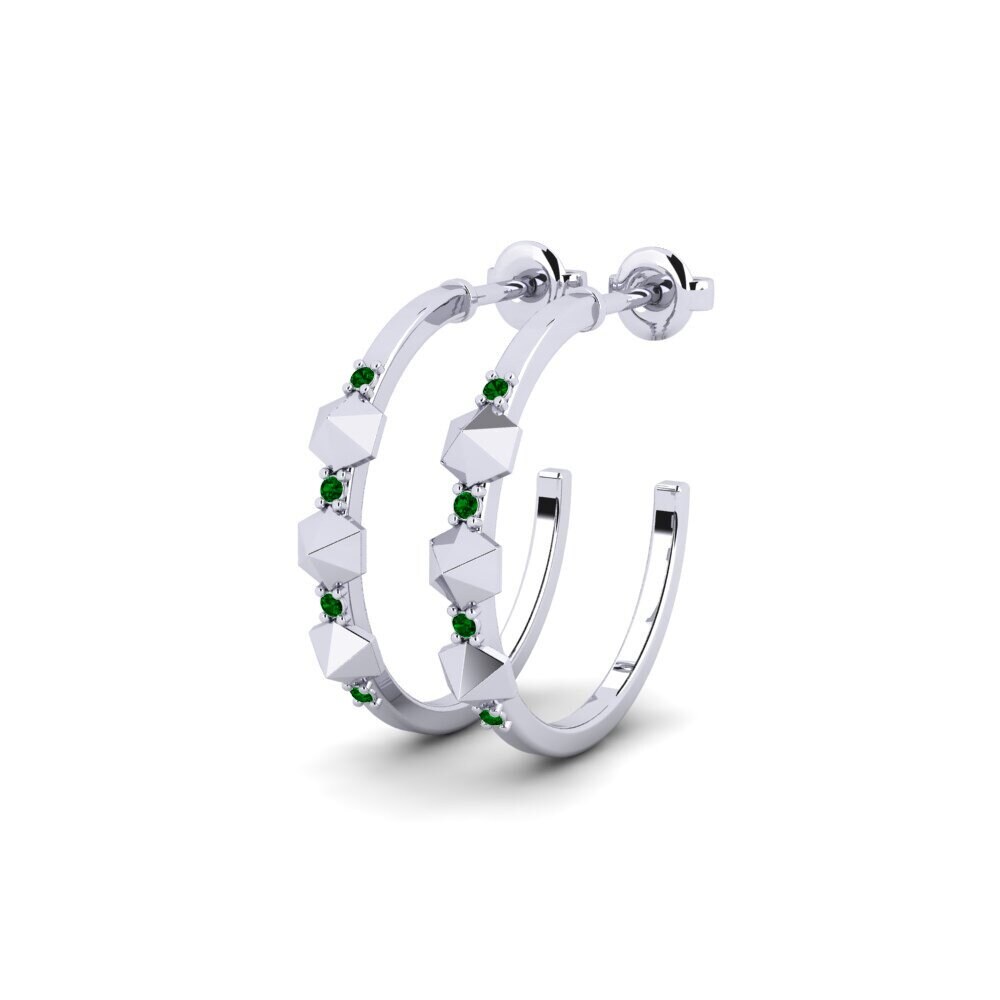 Paladio Circonita Verde Pendiente de mujer Konektis