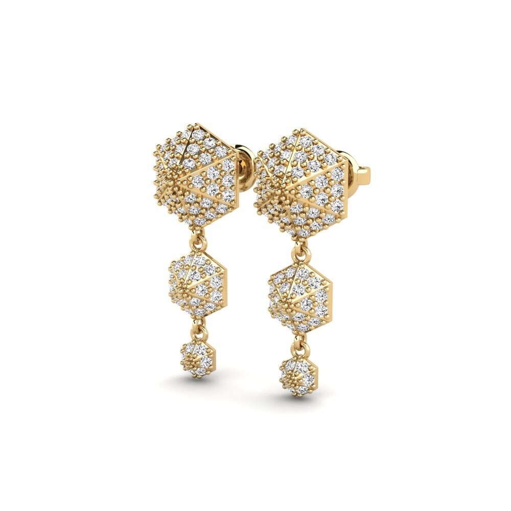 Moissanite Brincos Feminino Kuragura