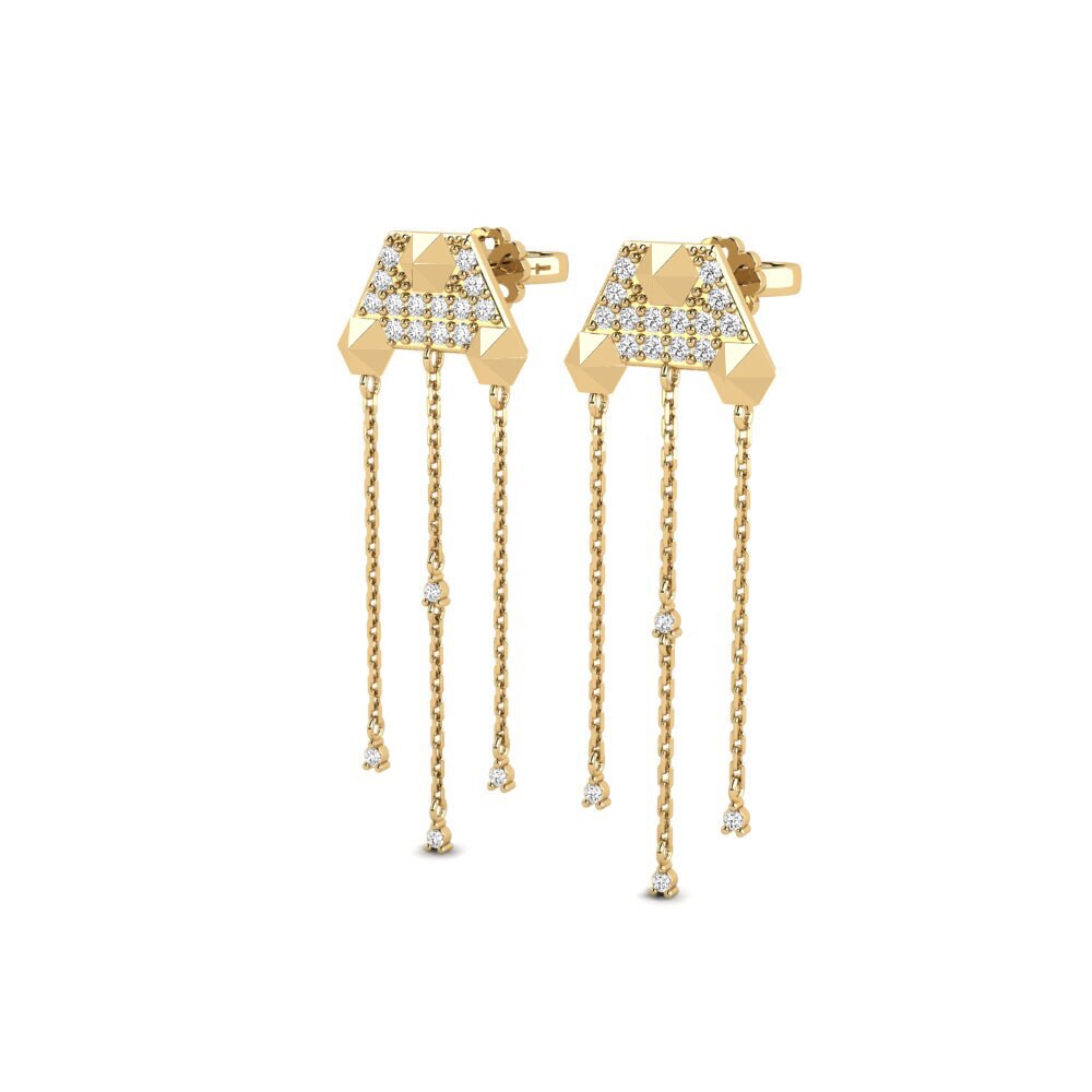 Moissanite Brincos Feminino Kushopera